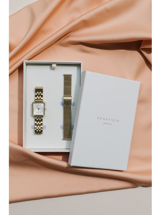 Rosefield Rosefield Zegarek Boxy XS Złoty