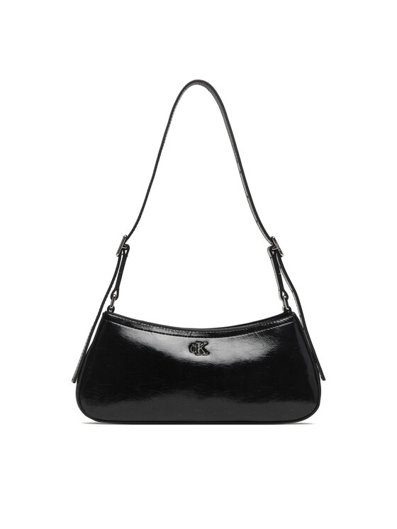 Calvin Klein Calvin Klein Borsetta Ck Metallic Small Shoulder Bag LV04F3304G Nero