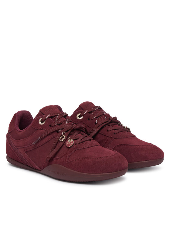 Guess Guess Sneakersy FLFBE2 SUE12 Bordowy