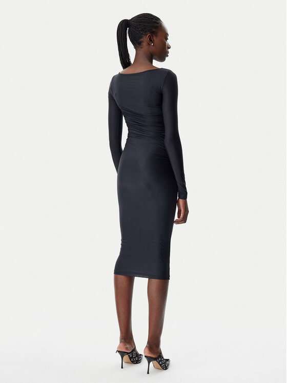 PINKO PINKO Koktejlové šaty 104838 A2H1 Z99 Čierna Slim Fit
