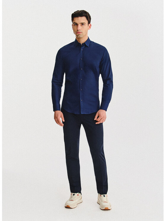 Pako Lorente Pako Lorente Koszula P25WN-1X-053 Granatowy Slim Fit