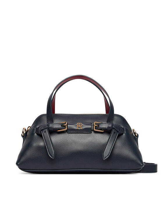Tommy Hilfiger Tommy Hilfiger Handtasche Th Buckle Mini Tote AW0AW19034 Dunkelblau