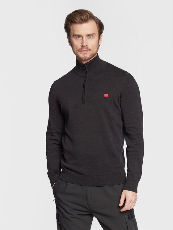 HUGO Hugo Pullover San Quintus-C 50474164 Schwarz Regular Fit