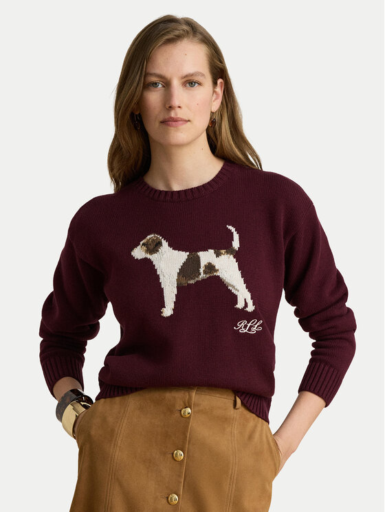 LAUREN RALPH LAUREN LAUREN RALPH LAUREN Светр 200B27844001 Бордовий Relaxed Fit