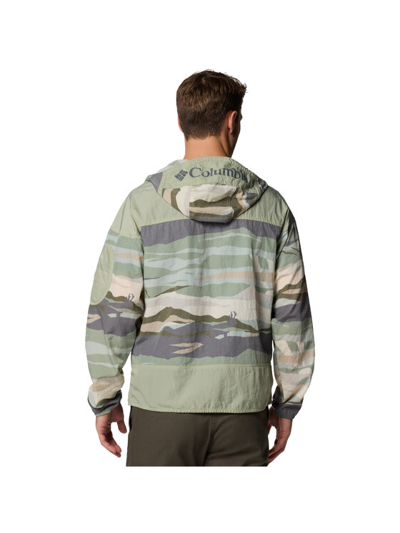 Columbia Columbia Kurtka przejściowa Columbia Challenger II Novelty Windbreaker Jacket Zielony Regular Fit
