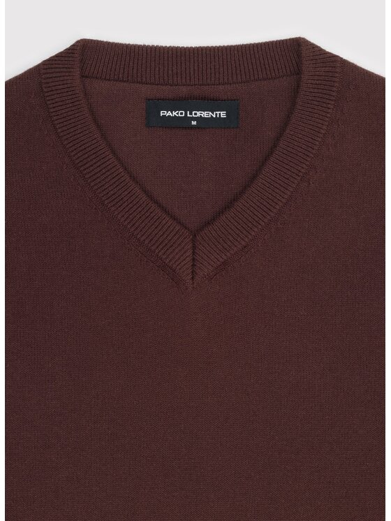 Pako Lorente Pako Lorente Sweter P26WN-2X-010 Brązowy Straight Fit