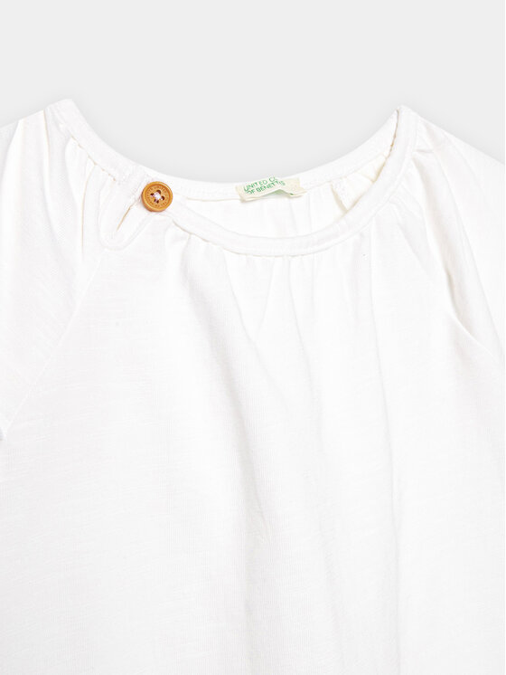 United Colors Of Benetton United Colors Of Benetton Sukienka codzienna 3LHAAV006 Biały Regular Fit