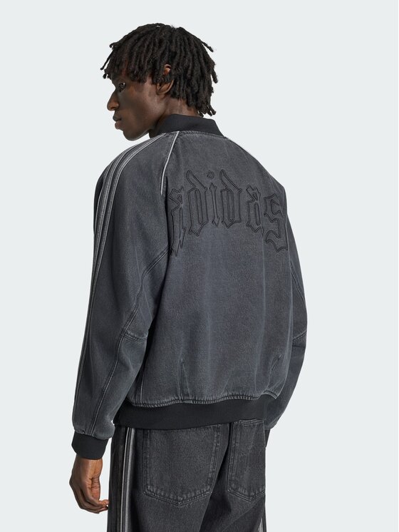 adidas adidas Džinsinė striukė Sst Denim Track Top IB6948 Pilka Regular Fit