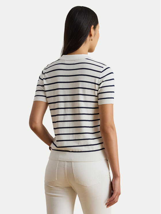 LAUREN RALPH LAUREN LAUREN RALPH LAUREN Tricou polo 200P03506001 Alb Slim Fit