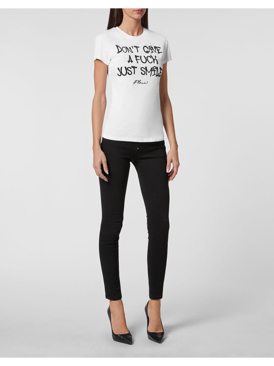 PHILIPP PLEIN PHILIPP PLEIN T-Shirt 3365 Biały Regular Fit