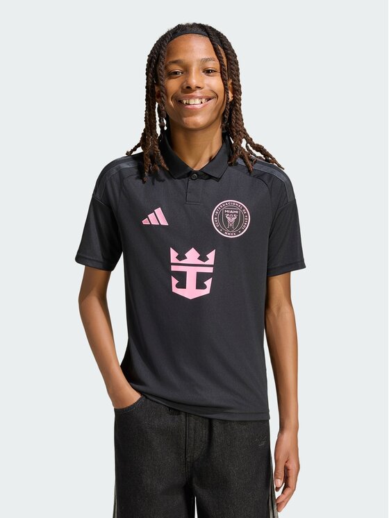 adidas adidas Koszulka techniczna Inter Miami CF Away Jersey Kids Czarny Regular Fit