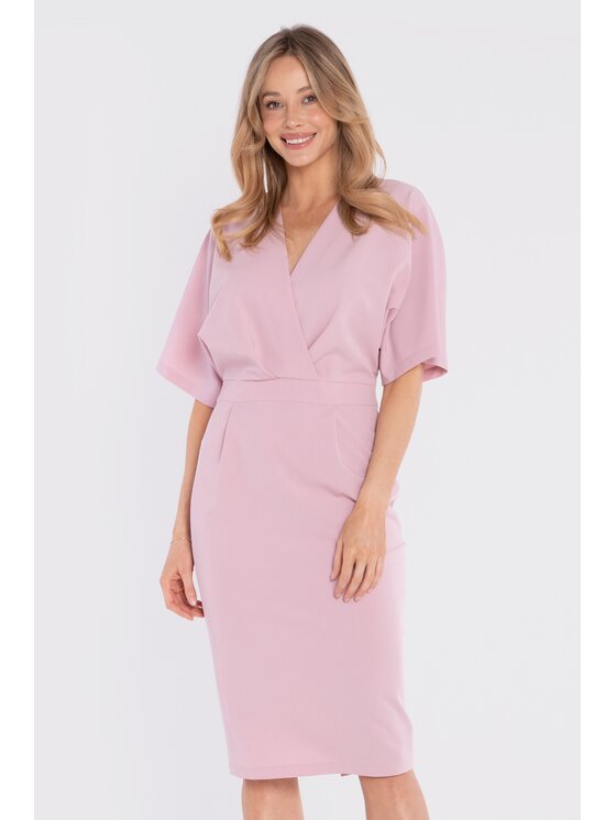 Stylove Stylove Abito da cocktail S434 Rosa Waisted Fit