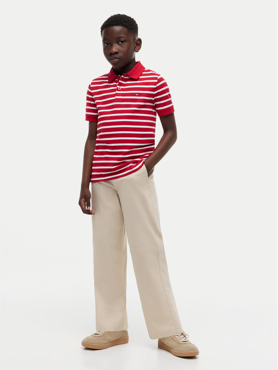 Tommy Hilfiger Tommy Hilfiger Polo Flag KB0KB09103 Sarkans Regular Fit