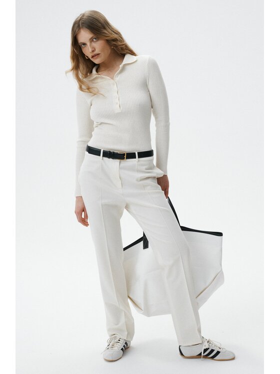 MARI PRETI MARI PRETI Maglione Grace Bianco Regular Fit