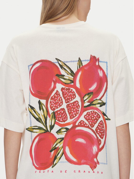 Vero Moda Vero Moda T-Shirt Taz Hailey 10337839 Biały Regular Fit
