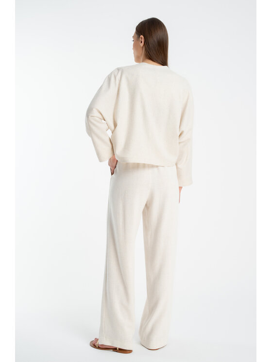 CLICK CLICK Bunda bomber 71-0034 Béžová Loose Fit