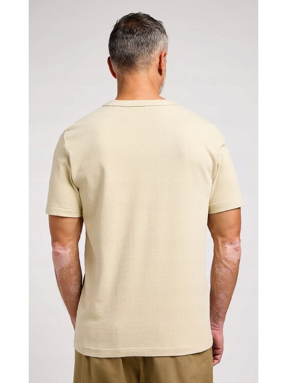 Lee Lee T-Shirt 101 Tee Beżowy Regular Fit