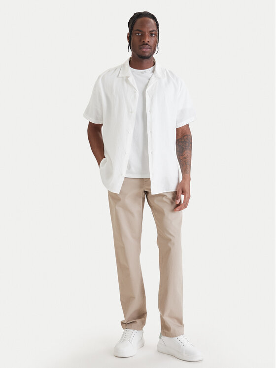 Calvin Klein Calvin Klein Риза LV04LF137G Бял Relaxed Fit