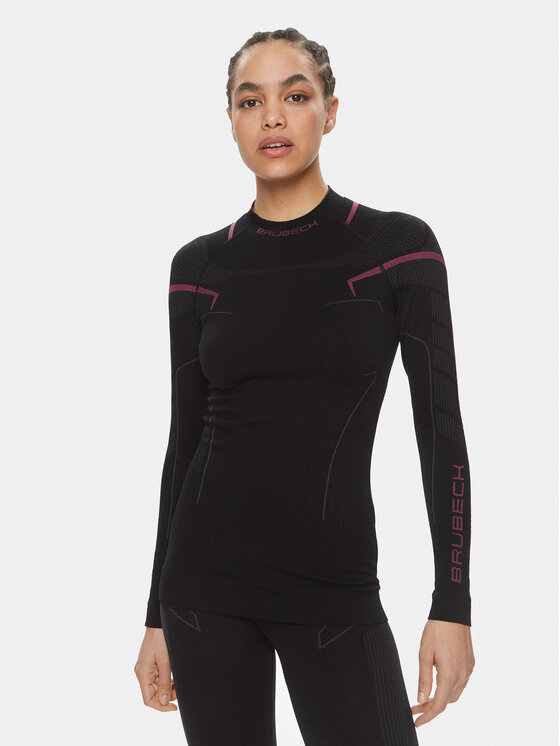 Brubeck Brubeck Termoaktyvus apatinis trikotažas, viršus LS1310W Juoda Slim Fit