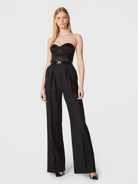 Elisabetta Franchi Elisabetta Franchi Kombinezon TU-015-27E2-AZ2 Crna Slim Fit