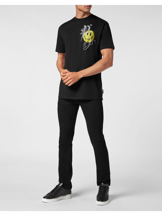 PHILIPP PLEIN PHILIPP PLEIN Tričko 9297 Čierna Regular Fit