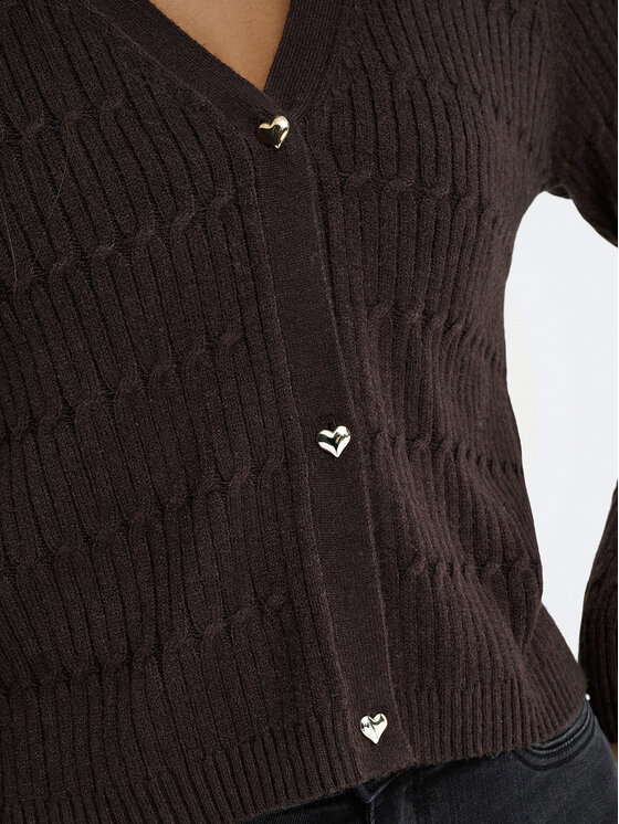 ONLY ONLY Кардиган Katia 15310902 Кафяв Regular Fit