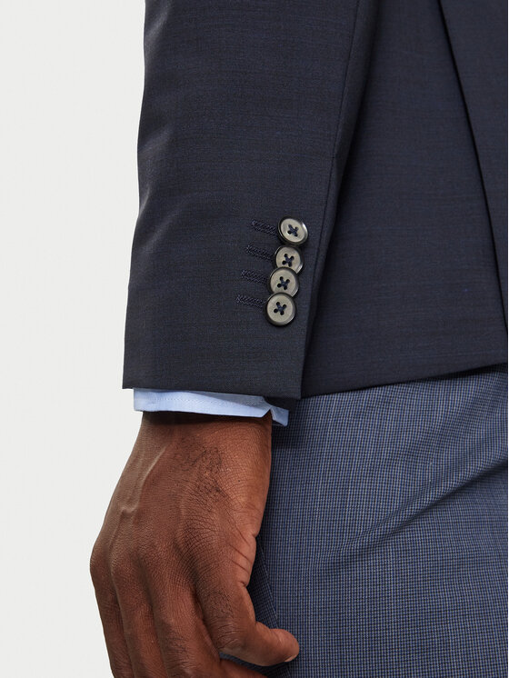 Michael Kors Michael Kors Marynarka MK0SB01003 Granatowy Slim Fit