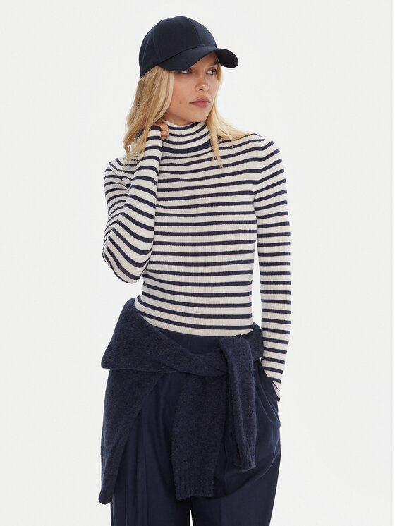 Robe di Kappa Robe di Kappa Bluză cu gât 64114XW Alb Regular Fit