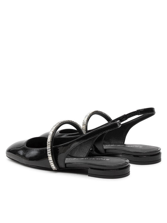 Stuart Weitzman Stuart Weitzman Sandały Stefanie Slngback Fl SI438 Czarny