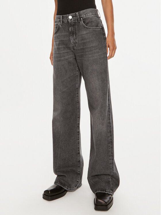 PINKO Pinko Jeans hlače Wanda 101733 A24X Siva Wide Leg