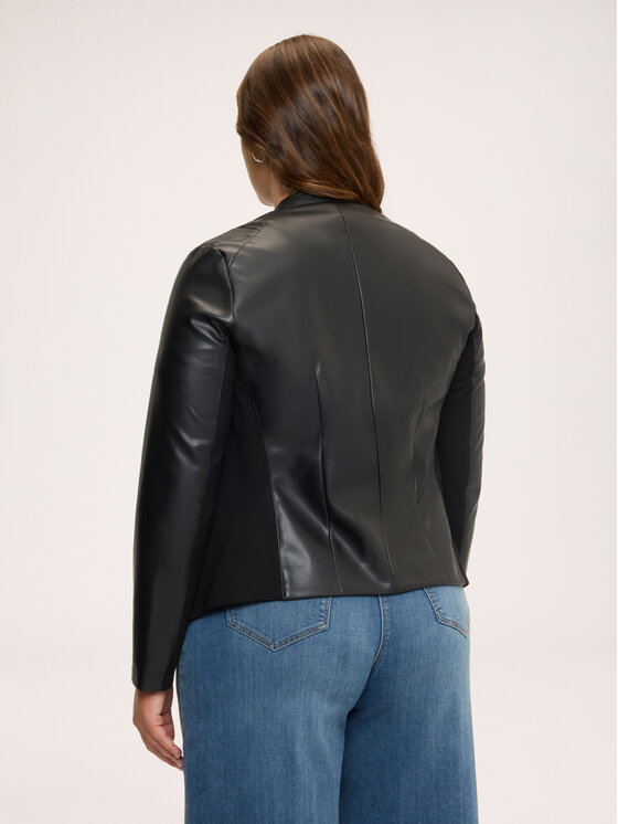 Fiorella Rubino Fiorella Rubino Giacca in similpelle R369T001365N033 Nero Slim Fit