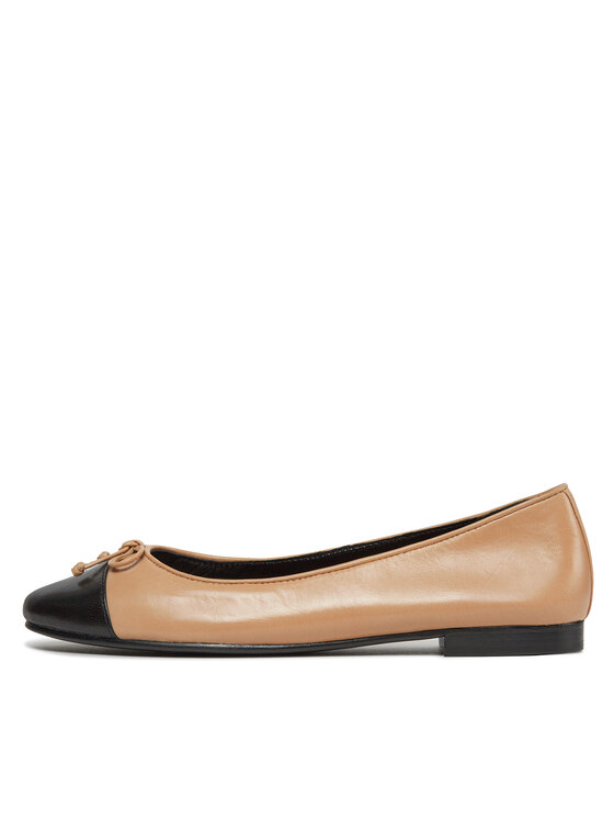 Tory Burch Tory Burch Baleriny Cap-Toe Ballet 154513 Beżowy