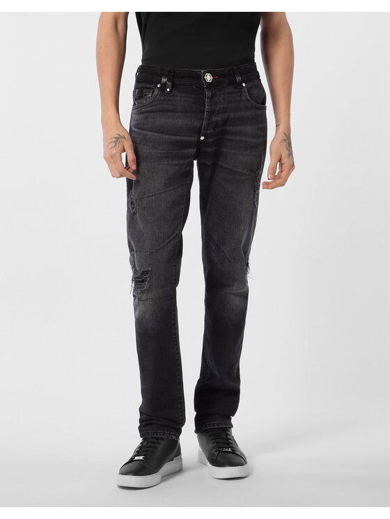 PHILIPP PLEIN PHILIPP PLEIN Jeansy 26877 Czarny Straight Leg