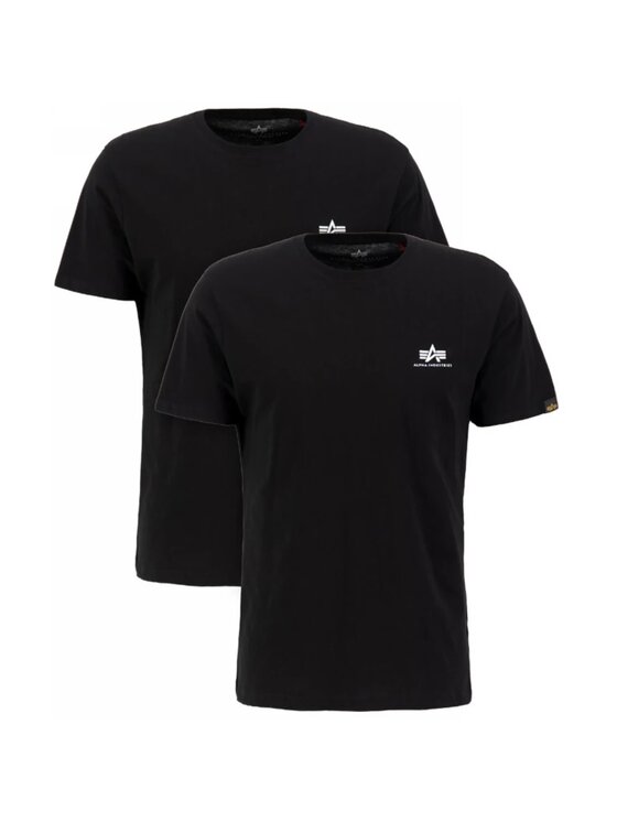 Alpha Industries Alpha Industries Súprava tričiek AI.258500-03 Čierna Basic Fit
