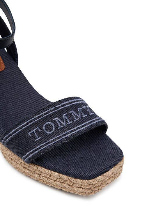 Tommy Hilfiger Tommy Hilfiger Espadrile Tommy Hilfiger Espad Mid Wedge FW0FW08805 Tamnoplava