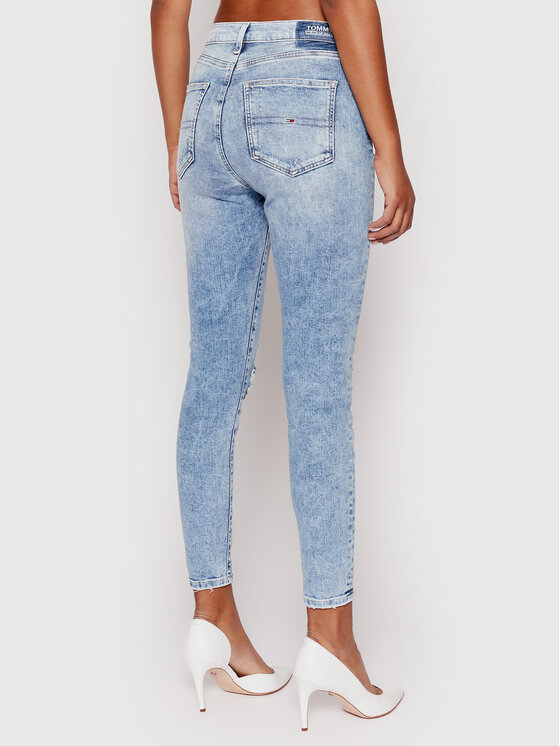 Tommy Jeans Tommy Jeans Džínsy Sylvia DW0DW12388 Modrá Skinny Ankle Fit