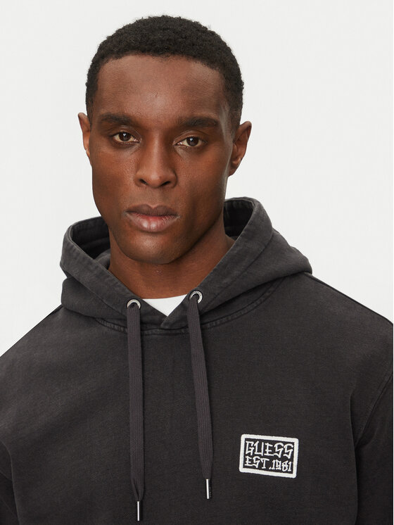 Guess Guess Μπλούζα M5RQ04 KC2B1 Μαύρο Regular Fit