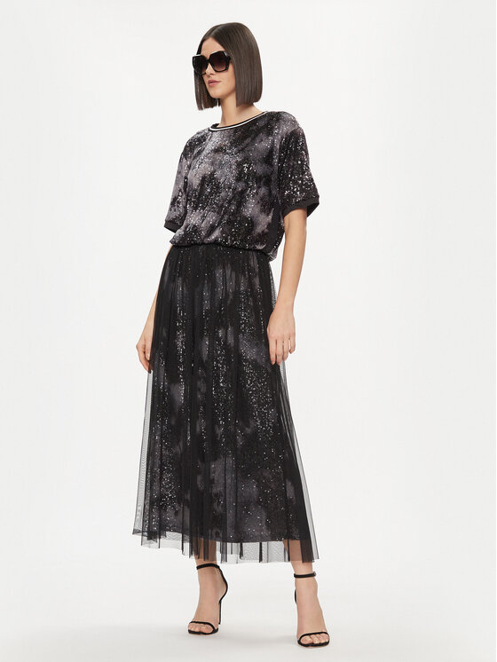 Liu Jo Liu Jo Спідниця з фатину TA4019 J4623 Чорний Regular Fit