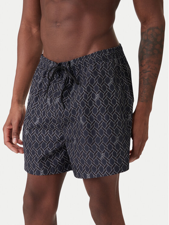 KARL LAGERFELD KARL LAGERFELD Plavecké šortky B1M46003 Tmavomodrá Regular Fit
