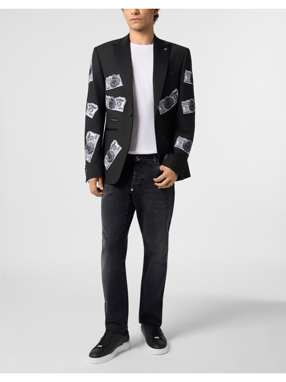PHILIPP PLEIN PHILIPP PLEIN Giacca da abito 31278 Nero Regular Fit