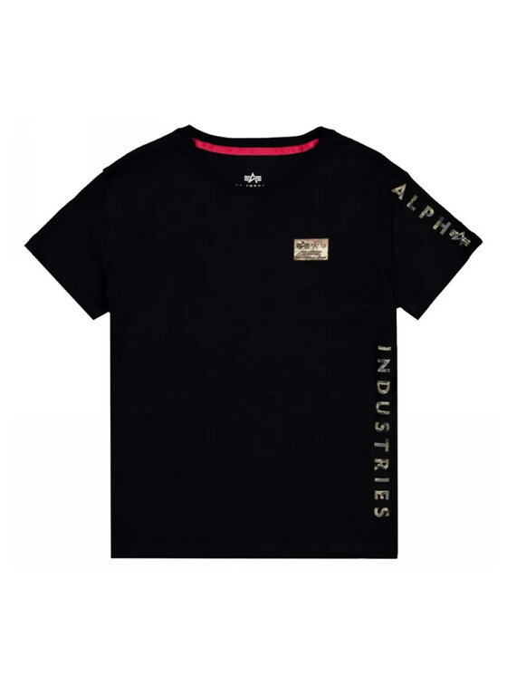 Alpha Industries Alpha Industries T-Shirt 156522 Czarny Regular Fit