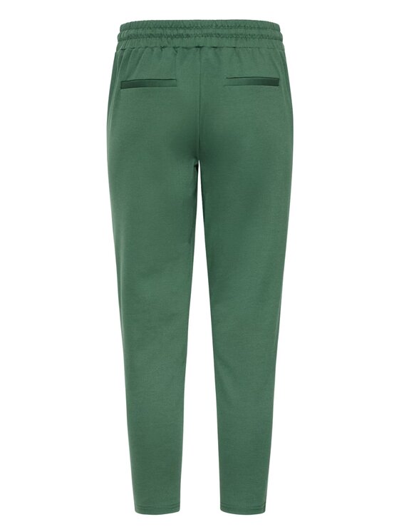 ICHI ICHI Pantaloni da tuta IHKATE PA CROPPED Verde Slim Fit