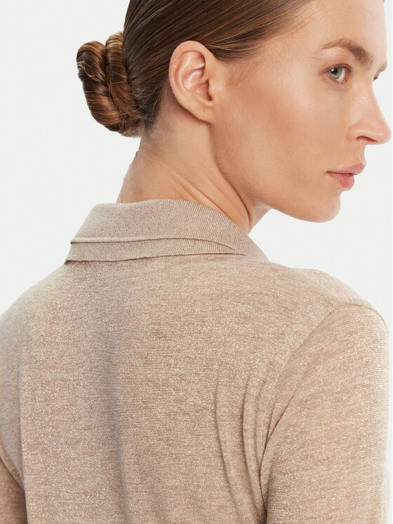 Patrizia Pepe Patrizia Pepe Sweter 8K0320 K128 Beżowy Regular Fit