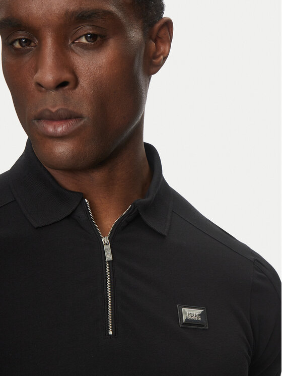 KARL LAGERFELD KARL LAGERFELD Поло 745020 552221 Чорний Regular Fit