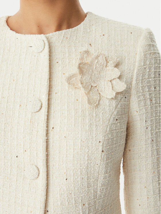 Rinascimento Rinascimento Švarkas CFC0128068003 Šviesiai smėlinė Slim Fit