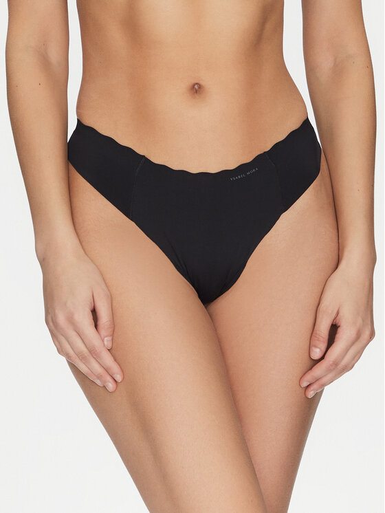 Női Tanga YSABEL MORA, Méret: XL, Fekete, 19338