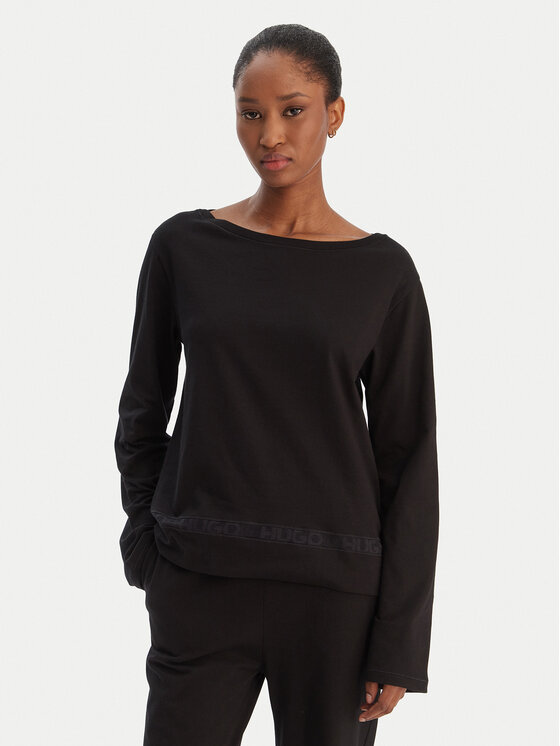 HUGO HUGO Pižama Logo 50556636 Črna Regular Fit