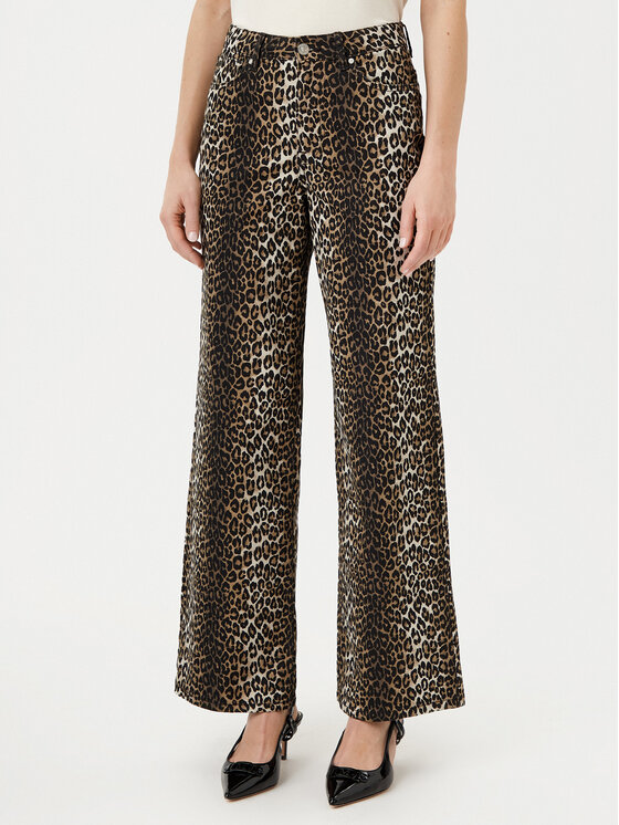 ONLY ONLY Palazzo kalhoty Madison 15340798 Hnědá Regular Fit