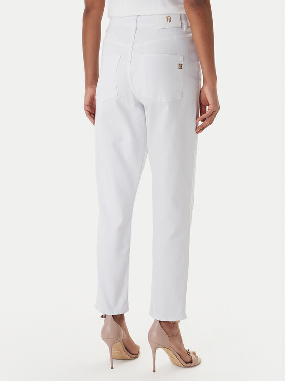Fracomina Fracomina Blugi FP26SVD005W61501 Alb Slim Fit