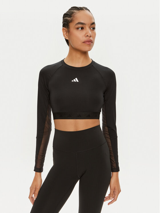 Női Technikai póló adidas, Méret: L, Fekete, Hyperglam Training IN6773